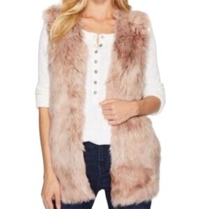 Catherine Malandrino Pinks Faux Fur Vest